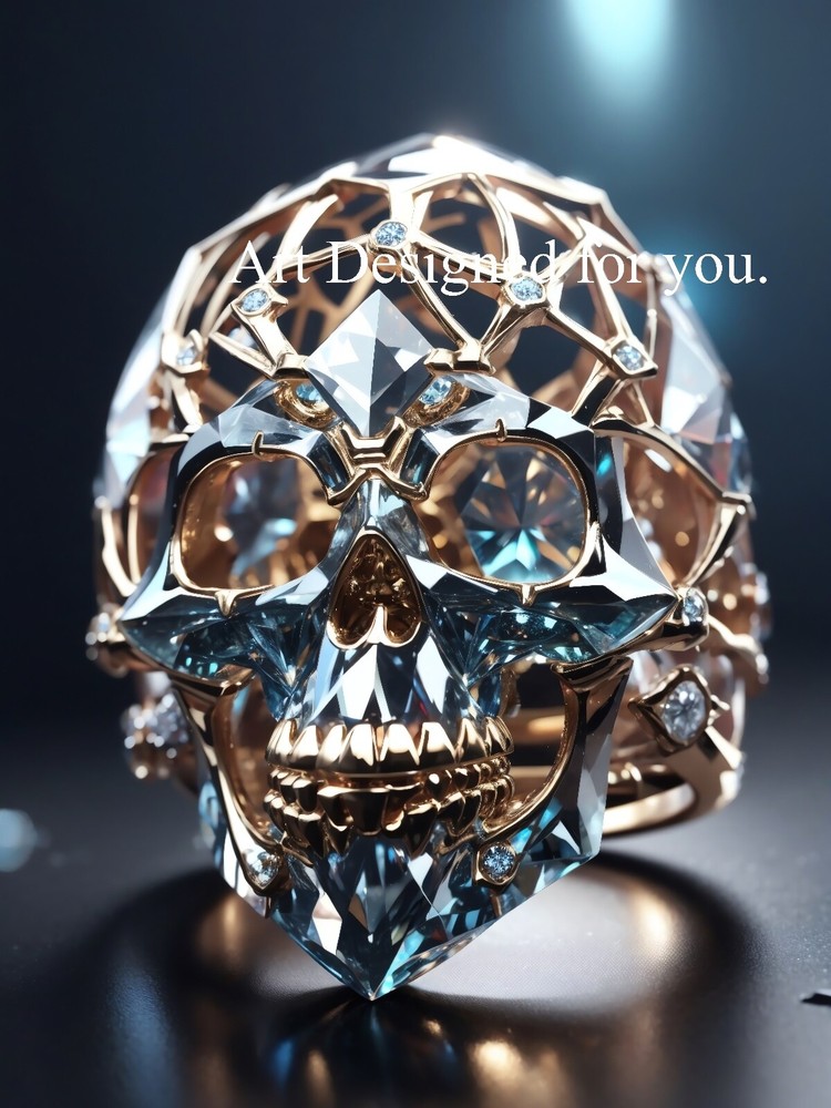 Digital Image Picture Photo Wallpaper Background, The Diamond Skull