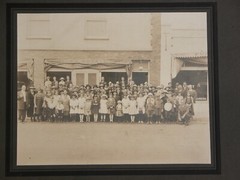 Vtg 20s Photograph Compton CA Christian Church Group Front C.E. ROZELL Jewelry