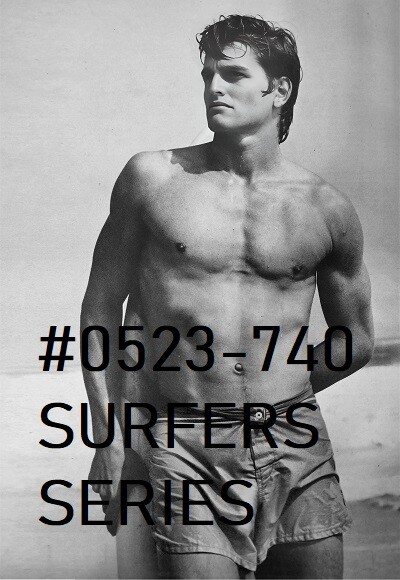 MALE PORTRAIT #0523-340-BK- SURFERS SERIES- BUZZY -free shipping USA