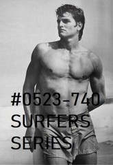 MALE PORTRAIT #0523-340-BK- SURFERS SERIES- BUZZY -free shipping USA