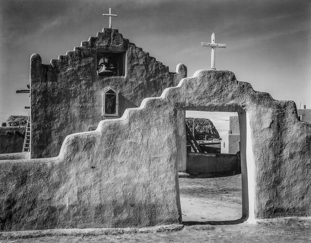 Ansel Adams Photo «Church, Taos Pueblo» 1941