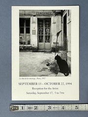 Janine Niépce (1921-2007) Art Show Announcement Card 1994 Witkin Gallery