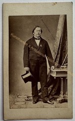 orig. CDV photo picture old Mr. Mann fashion around 1865 Friedrich Beckmann actor