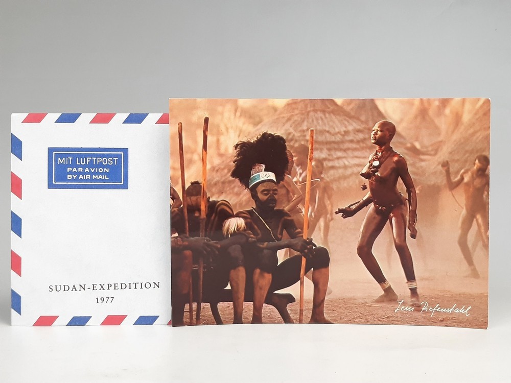 Sudan Expedition 1977 Envelope & Nuba Postcard – From Leni Riefenstahl Estate