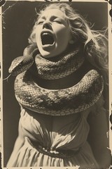24 ~ 4X6 Glossy HORROR Fine Art ‘ SNAKE DEMON ‘ Photo FANTASY Set ! 3413712