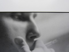 Photograph of a man smoking 13×17″