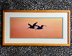 Thomas Mangelsen Signed Art Photo Ltd Pelicans Birds Wings At Dusk Numbered MCM