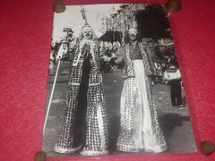 [CIRQUE] Large Vintage Photo / Clowns – Bagneux Carnival Ca 1970 40 X 30 Cm