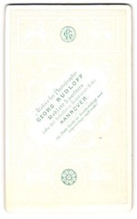 Photograph Georg Rudloff, Hanover, monogram of the photographer with two grips and