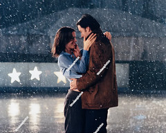 JOHN CUSACK & KATE BECKINSALE ACTORS SERENDIPITY SNOW 8″x10″ Photograph