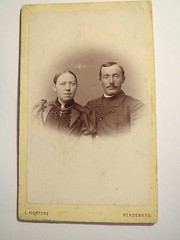Rendsburg – Detlef Greve from Wooden Bunge & Anna born Schnack – Portrait / CDV