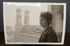 Photo Portrait Munich Woman Young 1962 Church Art Picture Model Pose View Youth