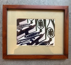 Framed Art Photograph “Footsteps» by Marg Burgess 2004 Light/Shadow