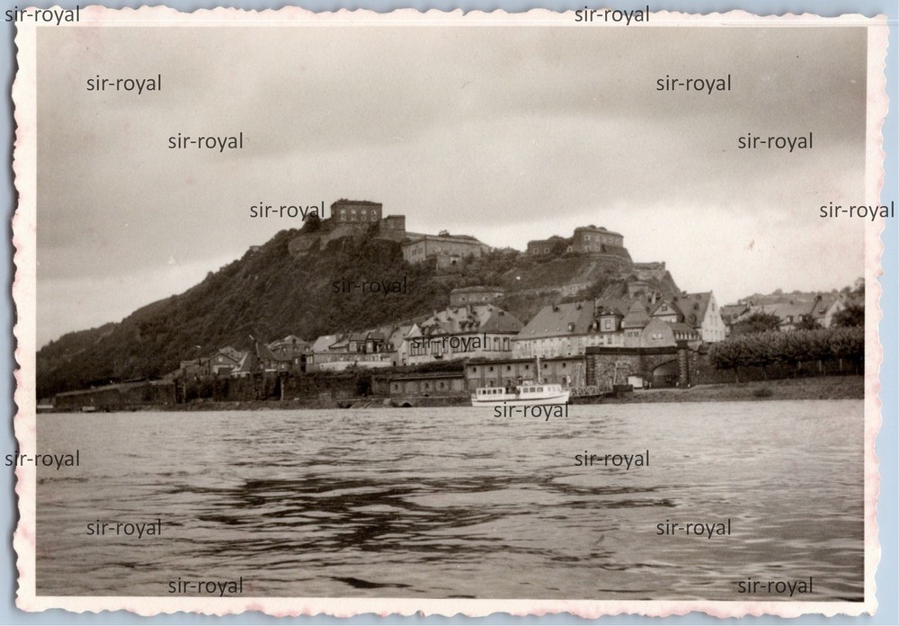 Koblenz around 1960 – Ehrenbreitstein Fortress – 1950s 1960s – Photo 10x7cm