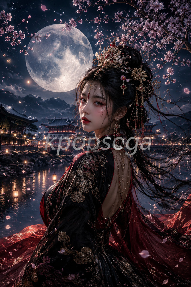 Korean Fantasy Princess Wallpaper | 4K AI Art | Digital Download | Desktop & Mob