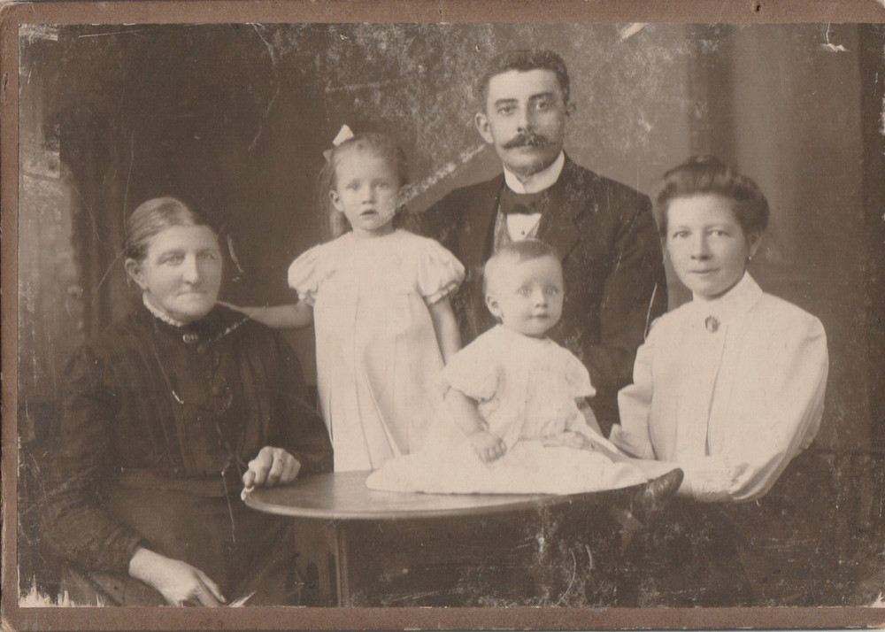 Original Family Photo Hardboard 11×15 from 1905