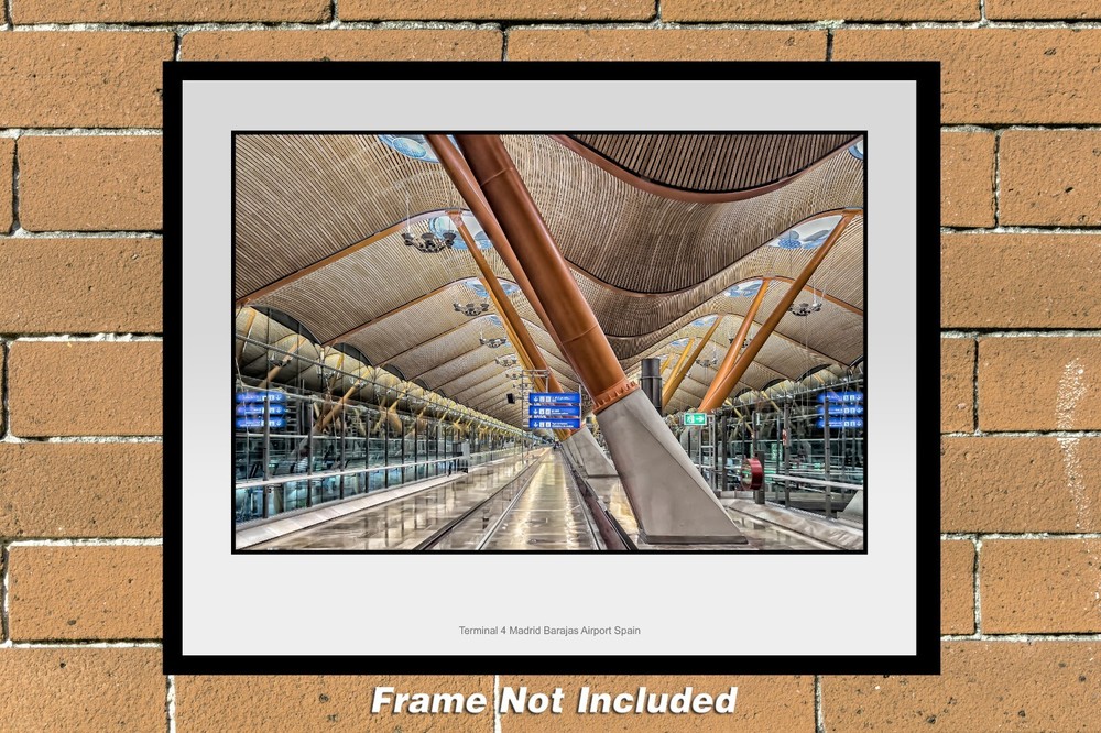 Terminal 4 Madrid Spain Airport 11″ x 14″ Color Photograph (MAD231224547711X14)