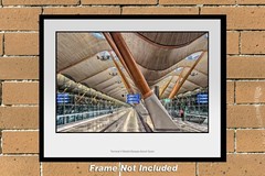 Terminal 4 Madrid Spain Airport 11″ x 14″ Color Photograph (MAD231224547711X14)