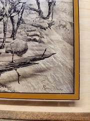 Vintage Lucid Lines Photography Remington On Glass W101
