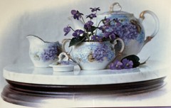 RARE Vintage 1983 Art Poster Series 700B Art Gore Photograph “Violets” Framed