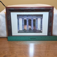 Matted & Framed Color Landscape Photograph The Lincoln Memorial, Washington DC