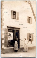 Kassel around 1910-slaughterhouse butcher shop profession-photo postcard 9x14cm