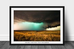 Storm Photography Print: Texas Panhandle Thunderstorm Prairie Weather Photo