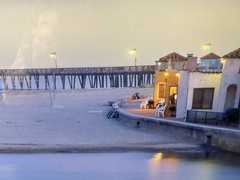 Michael B. Wood Photo Capitola CA Venetian Courts Pier Santa Cruz Panorama 24×11