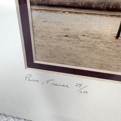 Paris Boats Signed Sailboats Photo Daniel Powers 97 Limited numbered Matted NEW