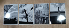Set of 4 Black and White Fine Art Photography Prints – A4 Size – Minimalist Wall
