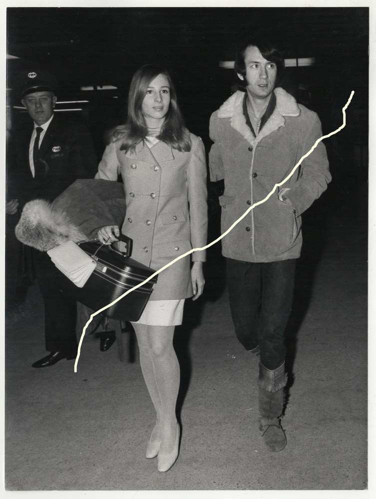 22x16cm Vintage Archive Photo 1967 Pop Music The Monkees Mike Nesmith photo A