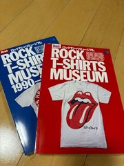 Rock T-Shirts Museum Book Blue Vintage Band T-Shirt Collection Illustration JPN
