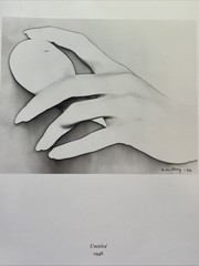 MAN RAY PHOTO B&W PRINT “TULIPS” & “HAND with EGG, 1946” Art MAN RAY Dada Print