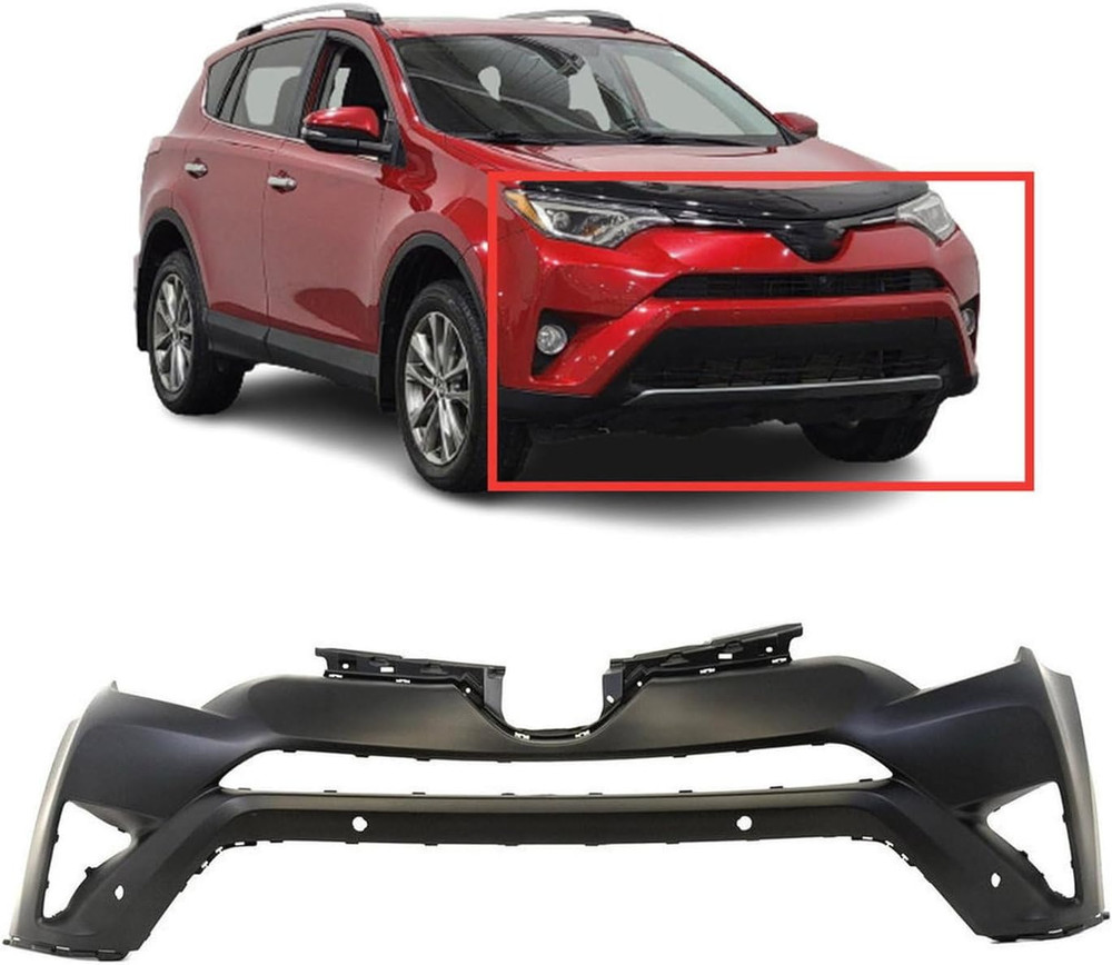 Compatible with Front Bumper Cover Fascia 2016 2017 2018 Toyota RAV4 SE/XLE. Rea