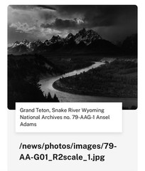 Ansel Adams The Mural Project Tetons Snake River Wall Art Print Framed 24”x30”