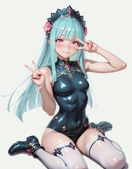 No nudity / AI Girl / Bodysuit and Leotard (500 images digital download)