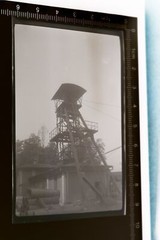 Great old negative – mining tower of a colliery?? Location ?
