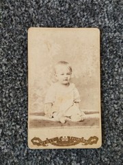 CDV Photo Children, 1908. Child. Girl. Vintage photo of a girl. 2