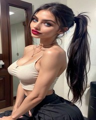Lot of 10 Photos Fine Art 8×10 Glossy Sexy Mixed Brunette Models in Lingerie