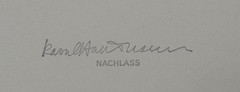 Raoul Hausmann, Ombre III, Mélanograph from Estate, 1931/1982, Stamped
