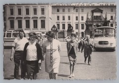 Prague Czech Republic 1966 – Castle Tourist Bus – Vintage Photo 1960s