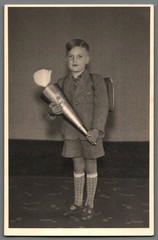 Fotografie Junge Zückertüte, Einschulung, Schulanfang, Swelm Ruhrgebiet (B2013)