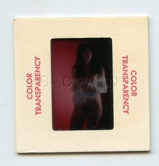 Org Camera Club Nude 1960s 35mm Slide / Negative- Long Dark Hair- Woman- Legs 25