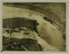 Vintage 3PC Lot WWII Era US B&W Photos NIAGARA FALLS Aerial View 7.5″ X 9.5″