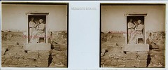 Athens Ceramic Cemetery Greece Stereo Sartiaux 45x107mm Plaque Pos Ca 1911