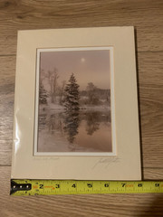 Pair Signed Photos Deer Isle & Mt Katahdin Maine Photographer Terrill S Lester