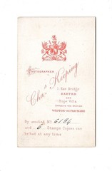 Charles Keeping CDV Photo Fine Couple – Exeter & Weston – Super Mare Circa 1870