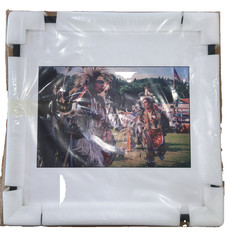 Brenda Mitten “Warrior waltz” Framed Photo 24×24 Native American Art Pow Wow