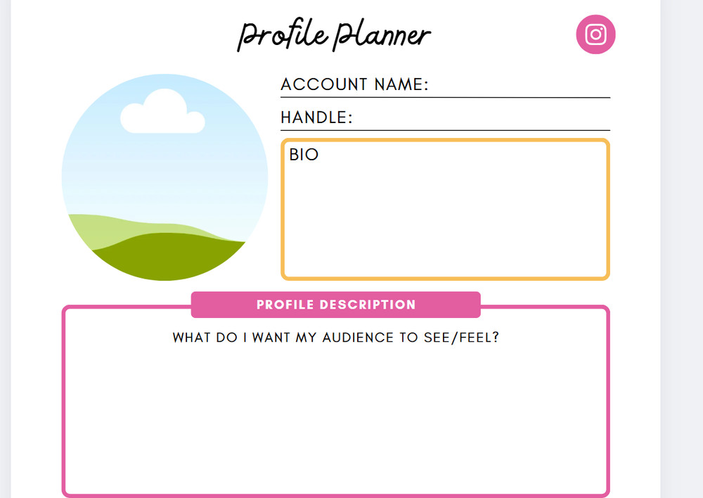 digital INSTAGRAM – Social Media Planner