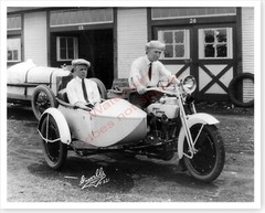 1922 Indianapolis 500 Winner Jimmy Murphy In Harley Davidson Silver Halide Photo